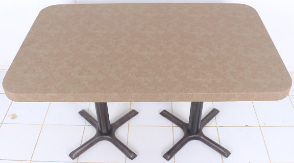 rectangular table with round angles