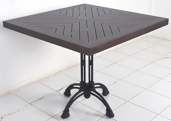 Scandinavian outdoor dining table for restaurant