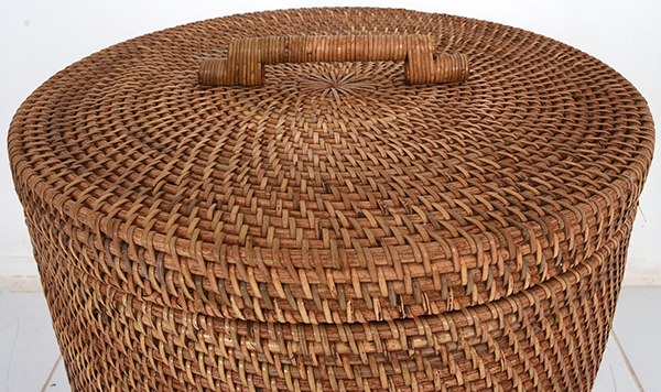 rattan laundry basket