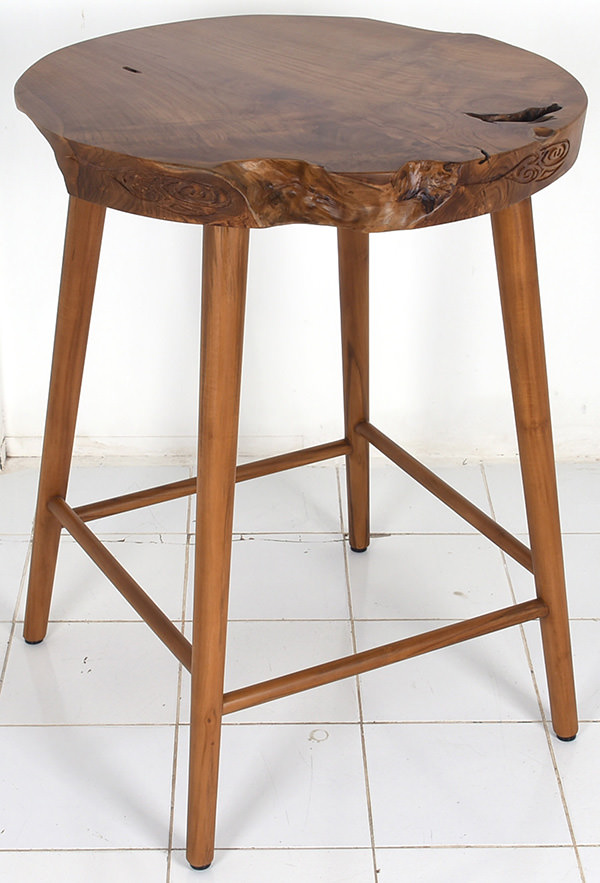 teak root bar table