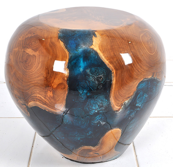 Teak root and resin furniture