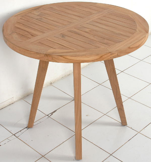 garden teak round table for club