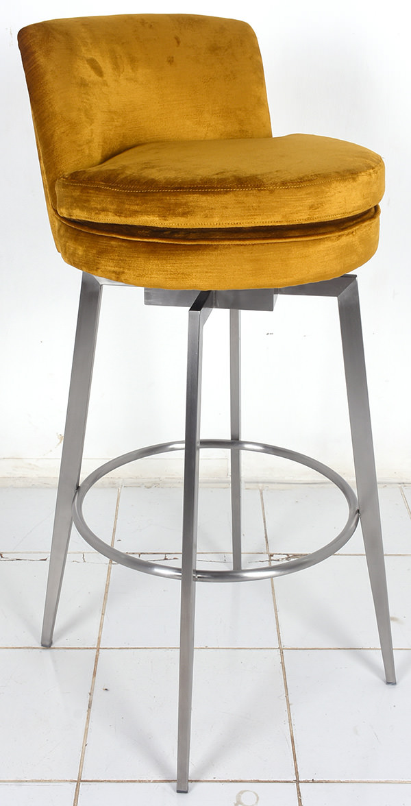 marriott bar stool with stainless steel legs
