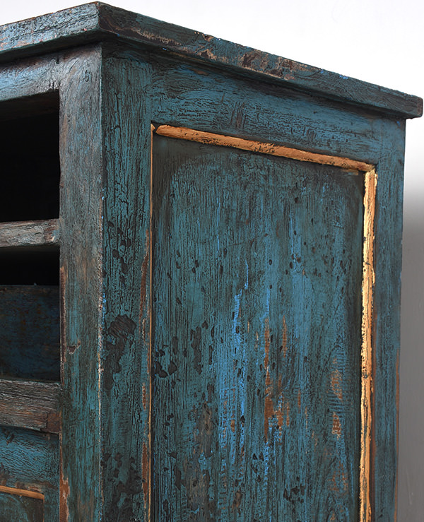 distressed bespoke waiter station for Peruvian restaurant