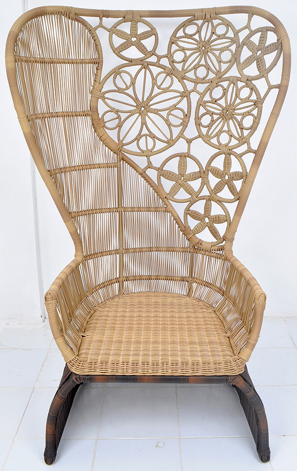 rattan armchair