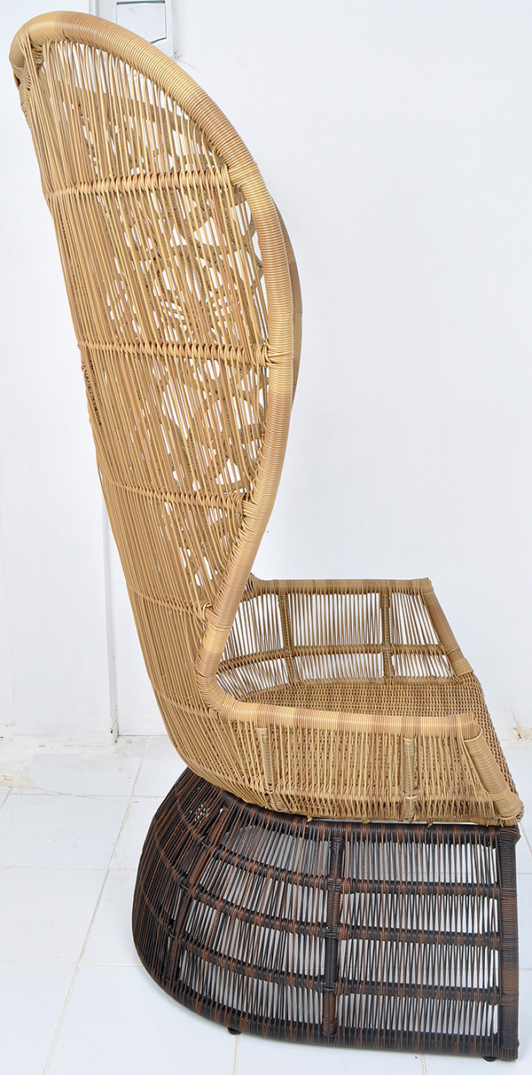 synthetic rattan cripto flower chair