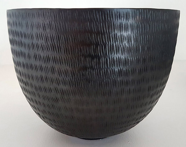 shinny copper bowl hand hammered