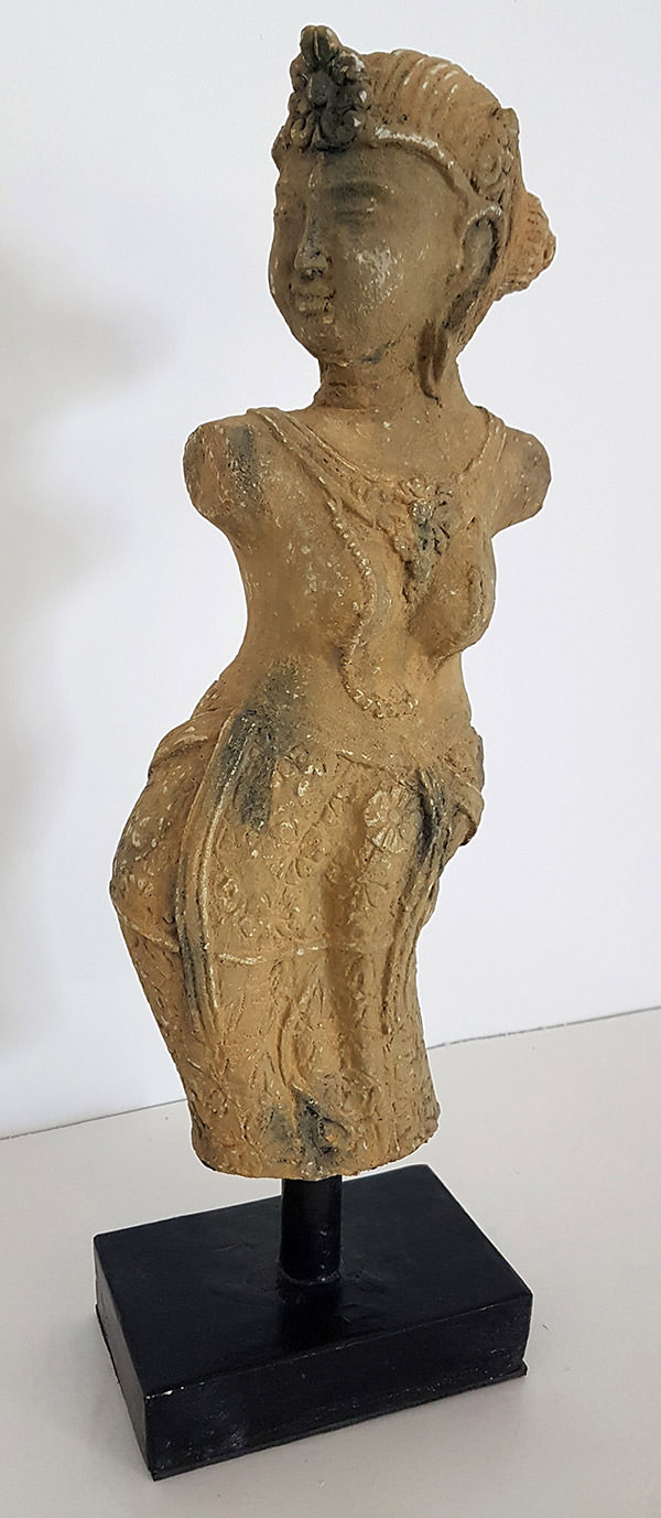 dewi sri standing sculpture