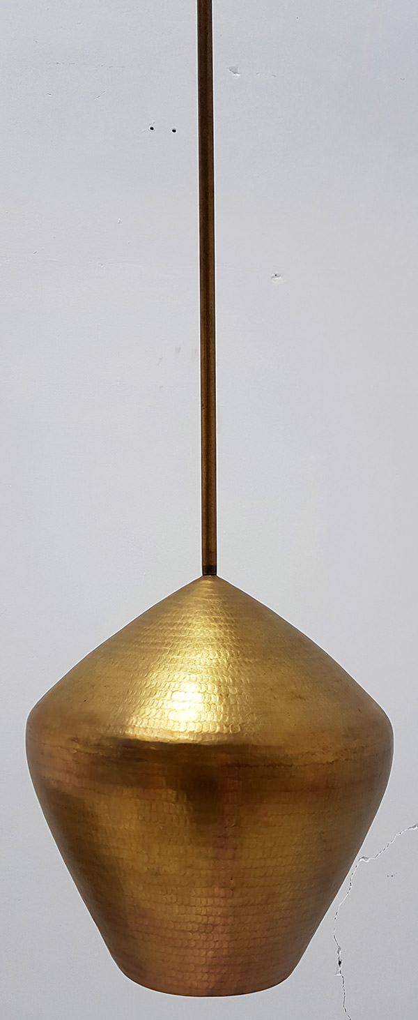 gold copper lamp