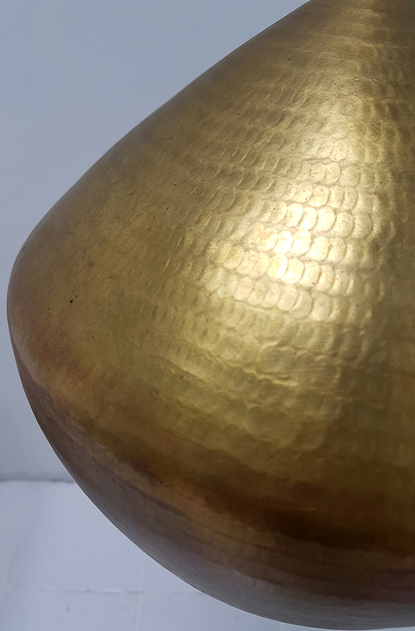 gold copper lamp for restaurant in Italy