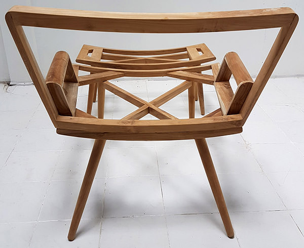 wooden scandinavian chair