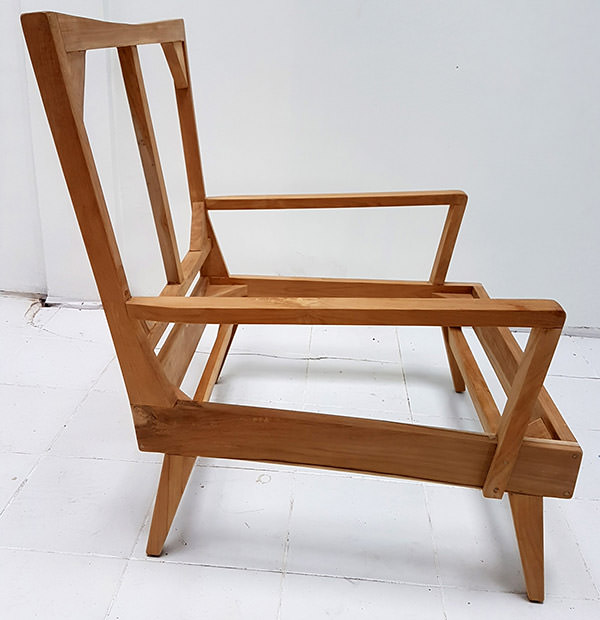 teak seat frame