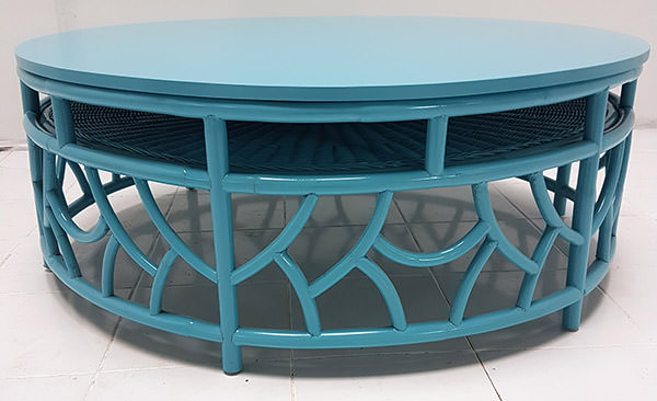 blue cane table