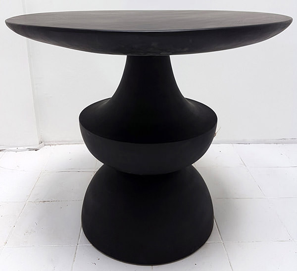 black wooden table for the interior design jakarta project