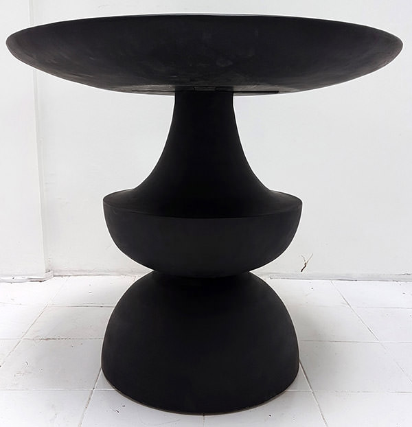black classic teak table
