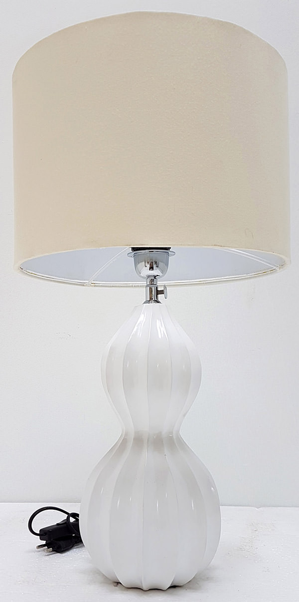 night lamp with glossy white finish