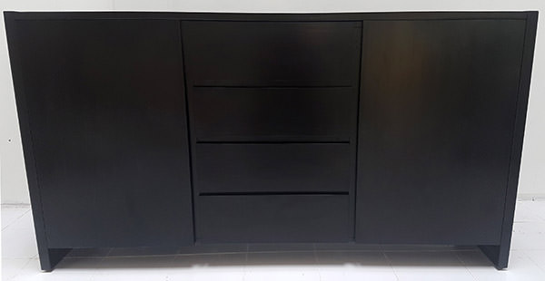 dark brown teak tv cabinet