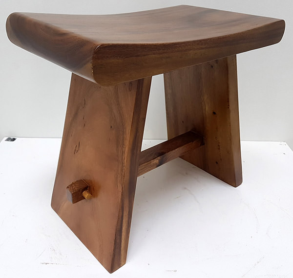 classic Asian stool with a glossy finish