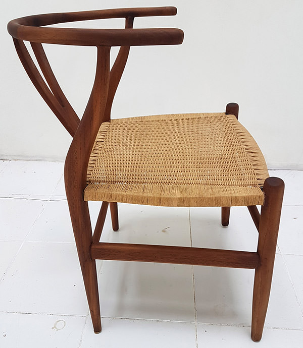 teak and loom chair