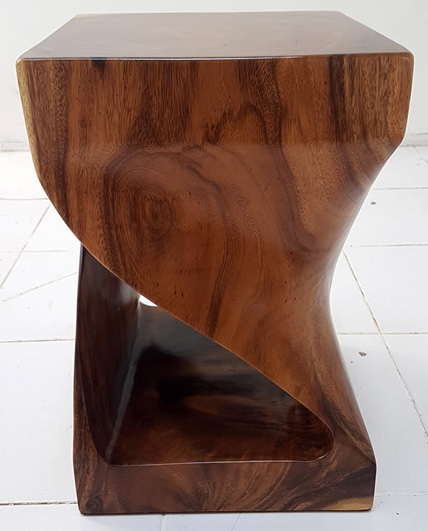 rain tree stool with semi gloss finish