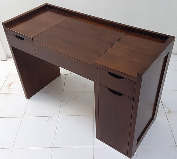 scandinavian teak wooden desk