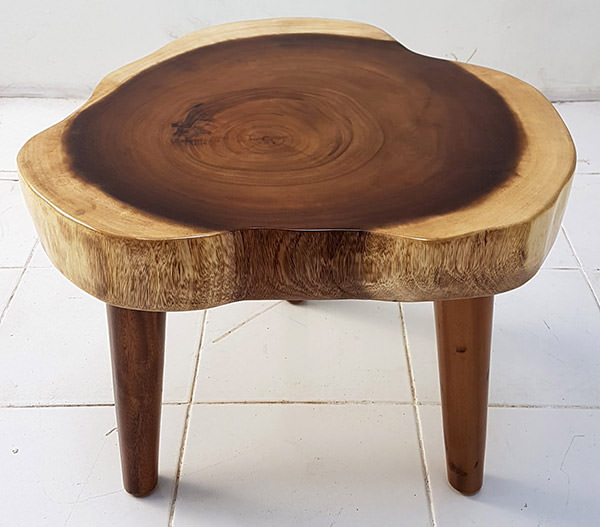 suar coffee table with a natural shape