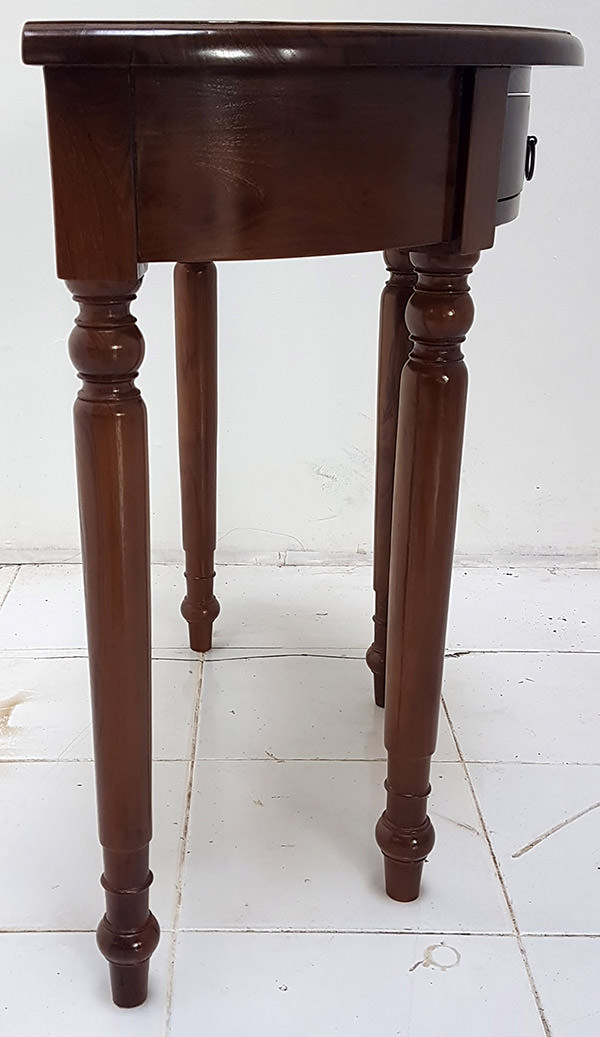 teak console legs