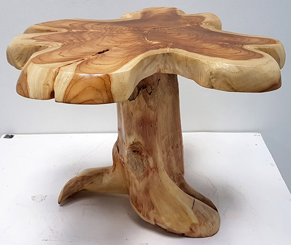 suar wooden side table