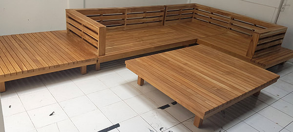 teak garden sofa set