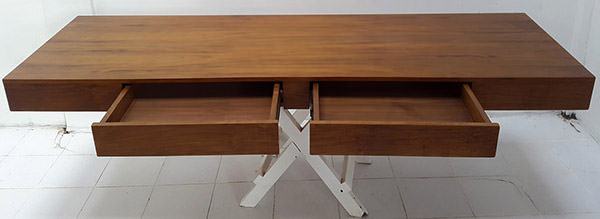 wall teak desk