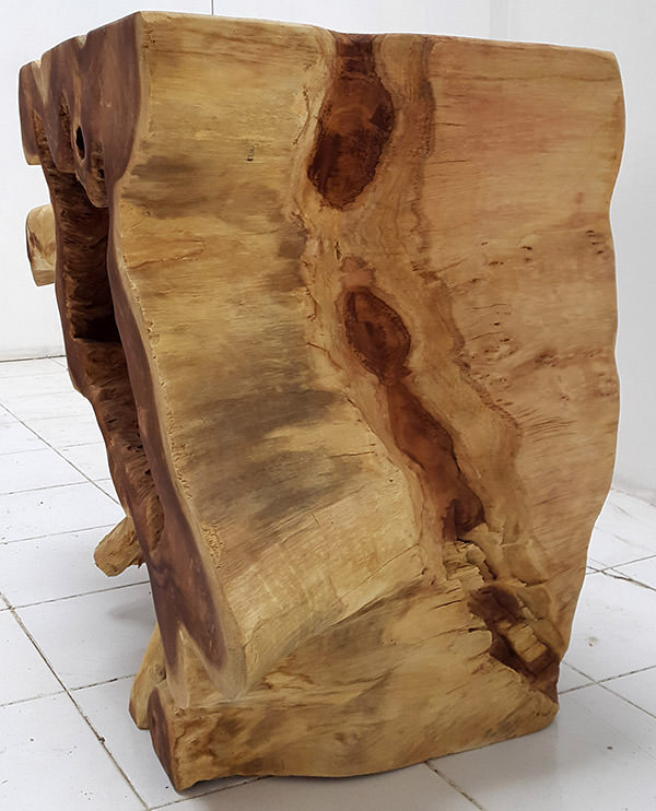 teak wooden solid root console