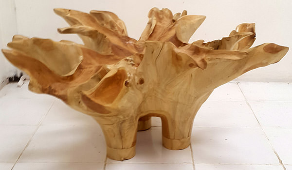 natural solid teak root