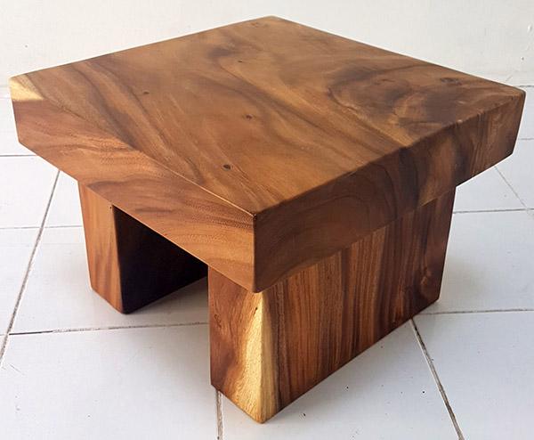 indoinesian square suar side table