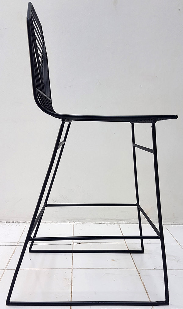 powder coated high bar chair