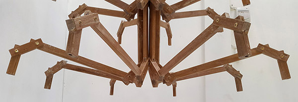 teak chandelier for restaurant