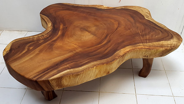 suar coffee table with organic shape