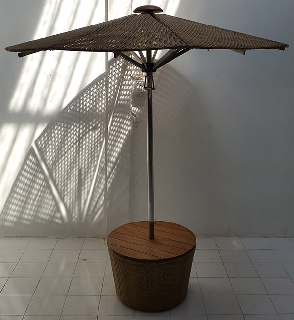 synthetic rattan umbrella