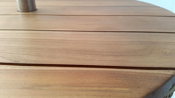 teak wood top