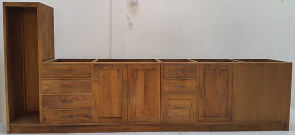 teak kitchen set