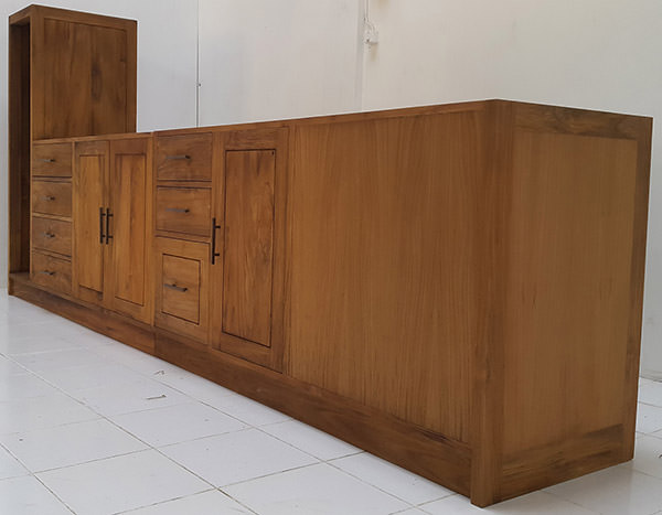 teak kitchen set