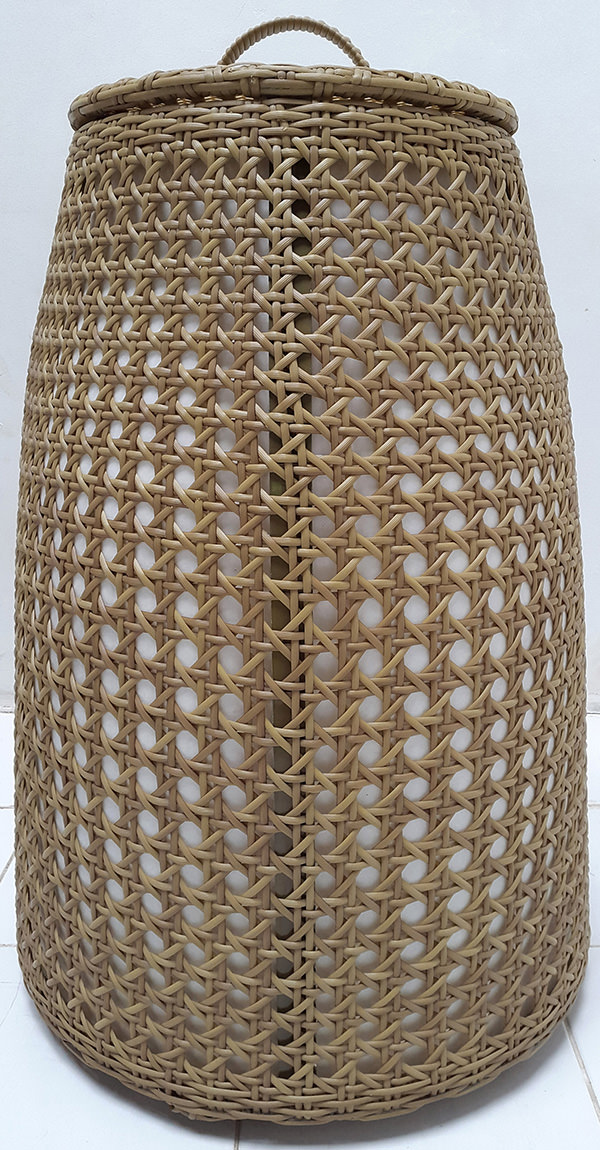 wicker garden lamp