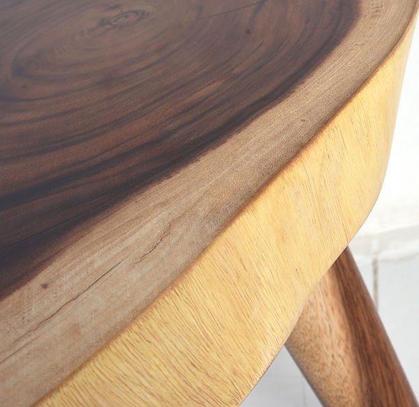 natural shape suar wooden grain coffee table