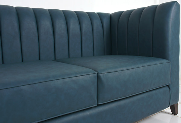 mahogany and upholstery indoor banquette