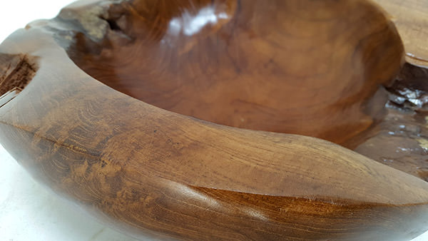 reclaimed teak bowl