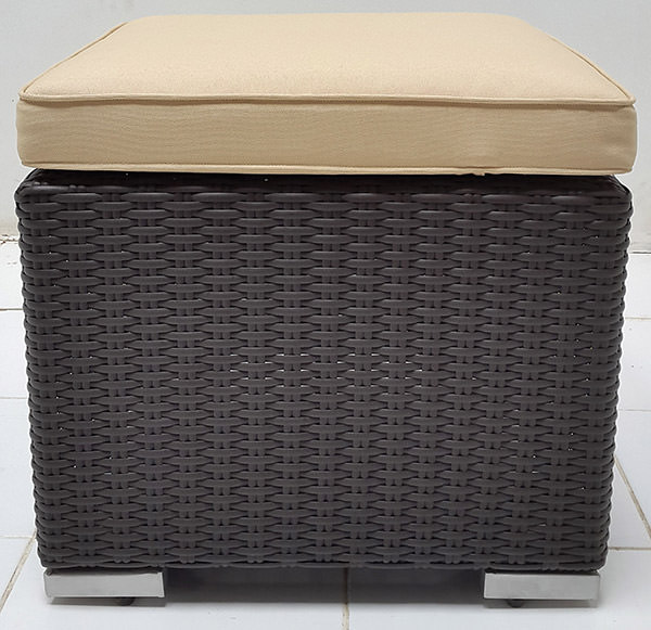 synthetic rattan stool