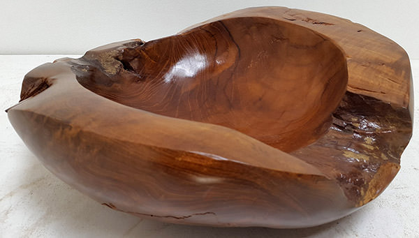 reclaimed teak root bowl