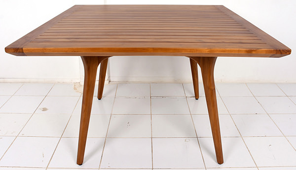 square tables with Scandinavian design legs