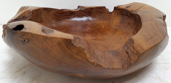 teak root bowl