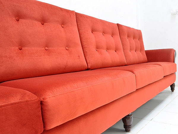 red sofa