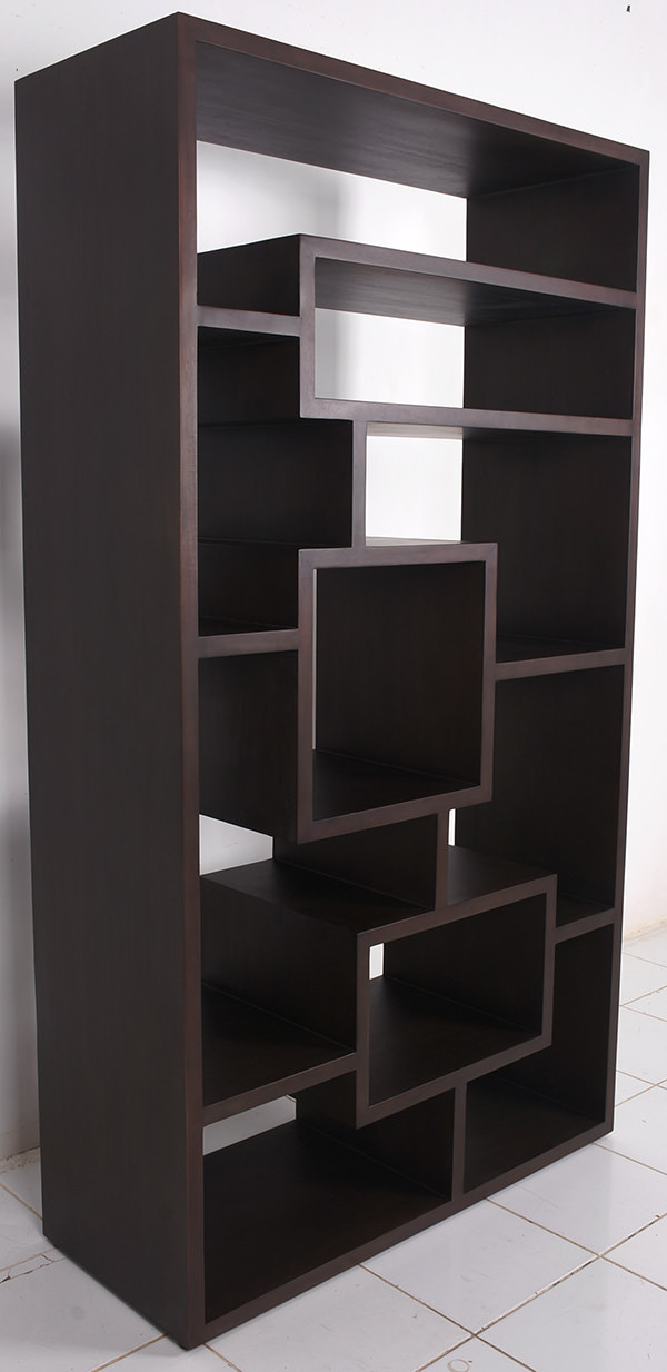 dark glaze book rack